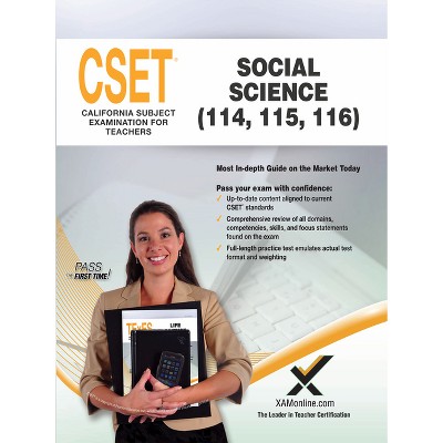 2017 Cset Social Science (114, 115, 116) - by  Sharon A Wynne (Paperback)