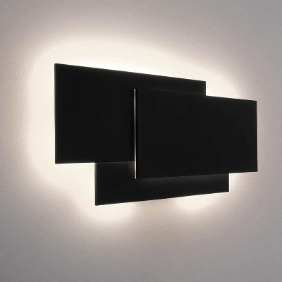 Runesay 15.75”/36W LED Modern Wall Sconce Indoor Matte Black Wall Mount Light, Natural White 4000K