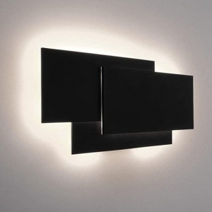 Runesay 15.75”/36W LED Modern Wall Sconce Indoor Matte Black Wall Mount Light, Natural White 4000K - 1 of 4
