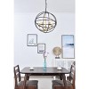 Elegant Lighting Octavia 5 light Brass and Dark Brown Pendant - 2 of 4
