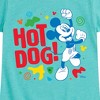 Girls' - Disney - Hot Dog Mickey Fitted Short Sleeve Graphic T-Shirt - 2 of 4