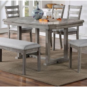 NicBex Dining Table 39" Modern Rectangular Counter Height Wooden Dining Table Faux Marble Top for Dining Room - 1 of 4