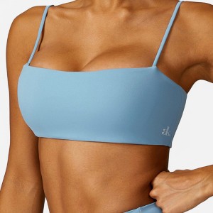 Anna-Kaci Active Women's Square Neck Sports Bra with Thin Straps - 1 of 4