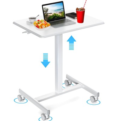 Musment Adjustable Rolling Desk Laptop Computer Cart for Home, Office
