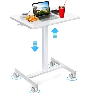 Musment Adjustable Rolling Desk Laptop Computer Cart for Home, Office - 1 of 4