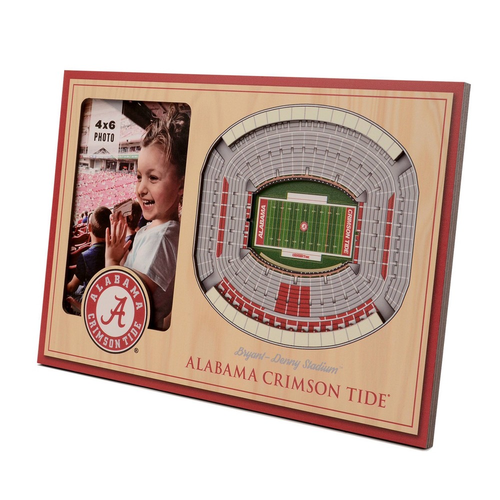 Photos - Photo Frame / Album 4" x 6" NCAA Alabama Crimson Tide 3D StadiumViews Picture Frame