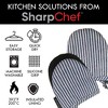 SharpChef Heat and Slip Resistant Neoprene Oven Mitts Set, Soft Cotton Lining, Waterproof, BPA-Free, 2 Count - 2 of 4