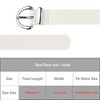 INSPIRE CHIC Women Faux Leather 1.0" Wide Waist Belts with Silver Buckle for Jeans Pants Dresses - 4 of 4