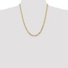Black Bow Jewelry 4.75mm, 14k Yellow Gold, Flat Figaro Chain Necklace - 2 of 4
