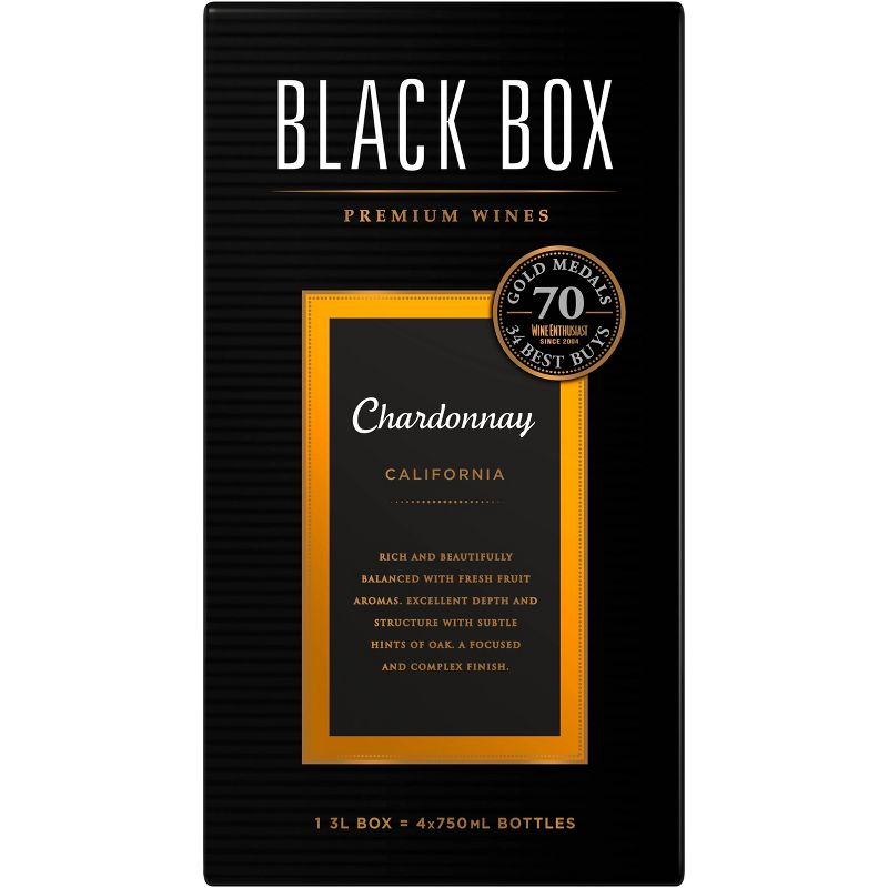 Black Box Chardonnay White Wine - 3L Box Wine, 1 of 6
