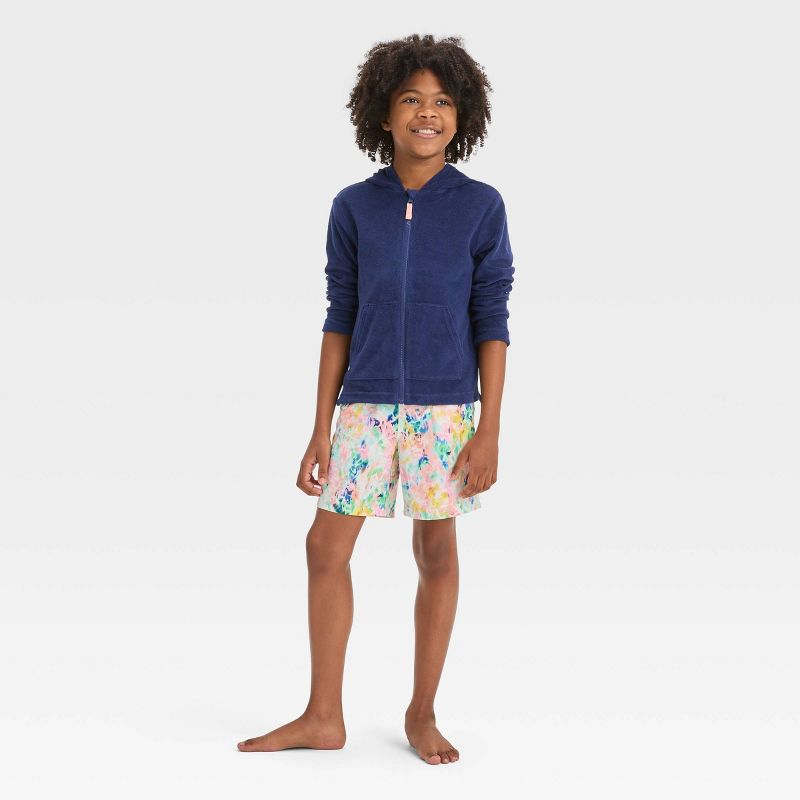 Boys' Solid Zip-Up Cover Up Top - Cat & Jack™, 4 of 5