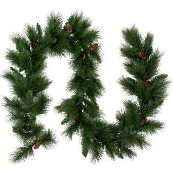 Northlight 9' x 14" Unlit White Valley Pine Artificial Christmas Garland