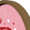 Creative Products Valentine Things Monogram Round Brown Framed Print - 3 of 4
