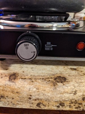 Double Electric Burner Cooktop with Adjustable Temperature - Model - 34115