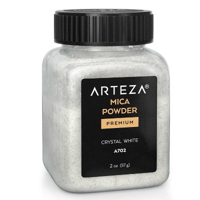 Arteza Mica Powder 57g, Single Color, Crystal White  - A702 (ARTZ-3499)
