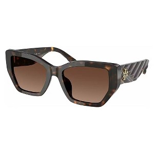 Tory Burch TY 7187U 1728T5 Womens Irregular Polarized Sunglasses Dark Tortoise 53mm - 1 of 1