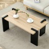 XINGHANZHENXUAN 39.3-in MDF coffee table, suitable for modern minimalist living rooms and leisure areas - 2 of 4