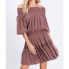 Women's Smocking Short Dress - Hailey & Co - 2 of 4