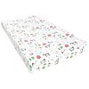 Hudson Baby Infant Girl Cotton Changing Pad Cover, Girl Farm Animals, One Size - 3 of 4