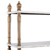 75" x 32" Farmhouse Wood Shelving Unit White - Olivia & May: Vertical Storage, 5-Tier Bookcase - 3 of 4