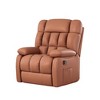 MAYEERTY Ergonomic Recliner Chair for Living Room, 110-161¡ãAdjustable Recline, Footrest, Side Pocket, Whiskey Brown - 3 of 4
