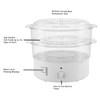 Vegetable Steamer and Rice Cooker - 6.3 Quart Electric Steamer for Cooking Healthy Fish, Eggs, Vegetables, Rice, and Baby Food by Classic Cuisine - 2 of 4