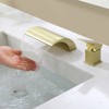 Cobbe Bathroom Sink Faucet Brushed Gold Single Handle Dual Control Bathroom Countertop Faucet with Waterfall Spout Nozzle - 4 of 4