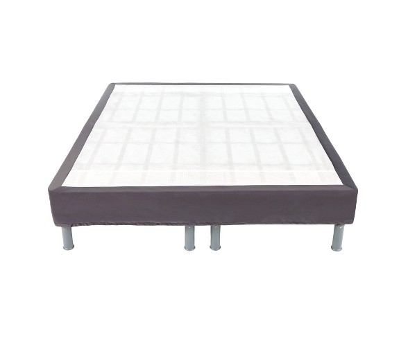 14" High Premium Gauge Steel Bed Frame - Brown (Twin)