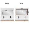 Amanti Art Mirror Makeover Bathroom Mirror Frame Border Kit - Fully Assembled Peel and Stick Frame - Mirror NOT Included - Wildwood Brown Narrow Trim - 4 of 4