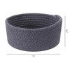 REGALWOVEN Home Decor Entryway Desk Key Tray Round Woven Storage Basket 2 Pcs - 2 of 4