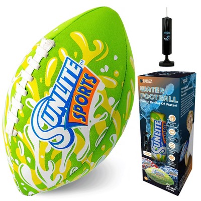 Sunlite Sports Waterproof Football, Outdoor Play, for Pool Beach Lake Park Water Toy, for Kids Children Teens Adults, Family Fun - Blue