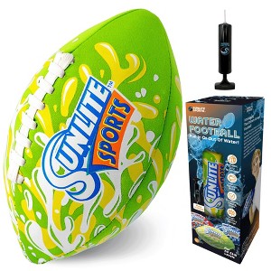 Sunlite Sports Waterproof Football, Outdoor Play, for Pool Beach Lake Park Water Toy, for Kids Children Teens Adults, Family Fun - Blue - 1 of 4