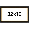 PosterPalooza | Panoramic Embellished Brown Picture Frame - UV Acrylic, Foam Board Backing, Hanging Hardware - 2 of 4