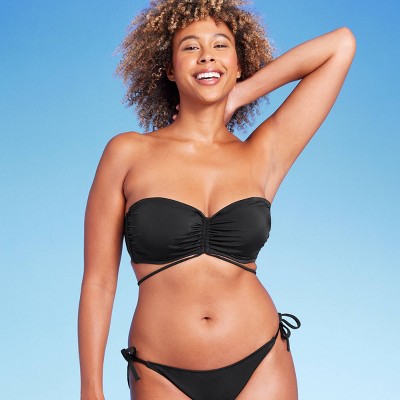 Strapless best sale top bikini