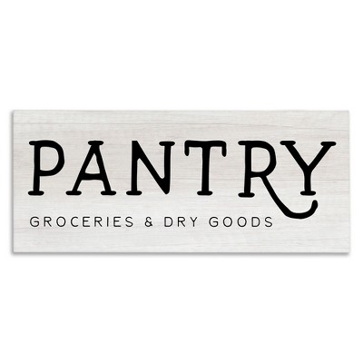Stupell Industries Rustic Pantry Groceries Sign, 30" x 13"