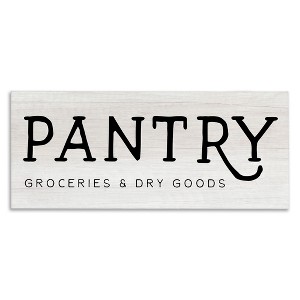 Stupell Industries Rustic Pantry Groceries Sign, 30" x 13" - 1 of 4
