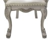 25.75" Dresden Dining Chair Synthetic Leather and Bone White Finish - Acme Furniture: Elegant Tufted Armrest, Wood Frame, No Assembly Required - 3 of 4
