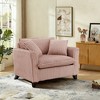 MAYEERTY Corduroy Tufted Comfortable Single Person Sofa Backrest Soft Seat Cushion Armrests Suitable for Living Room Bedroom - 2 of 4