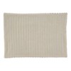 Saro Lifestyle Corded Line Placemat, 14"x20" Oblong, Black/White (Set of 4) - 2 of 4