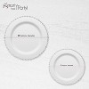 Smarty Had A Party White w/ Silver Pearl String Round Plastic Dinnerware Set - 120 Sets - 3 of 4