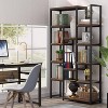 LITTLE TREE 70.86" 6 Tier Bookshelf Brown - 4 of 4