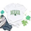 Simply Sage Market Women's Lucky Mama Varsity Clover Short Sleeve Graphic Tee - 3 of 4