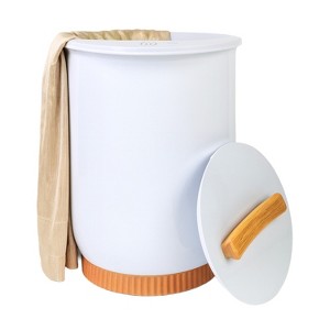 Di'Aroma Heated Towel Warmer Bucket with Wood Handle, Spa Towel Warmer Fits Up to 2 Oversized 40"x70" Towels, Bathrobes, Blankets, Auto Shut-Off, 20L - 1 of 4