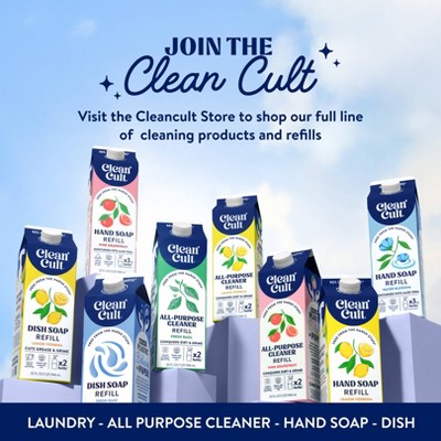 Clean Cult All Purpose Cleaner Refill - Pink Grapefruit - 32 fl oz: Multipurpose, Non-Porous Surfaces