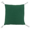 Saro Lifestyle Buffalo Plaid Trees Pillow - Down Filled, 18" Square, Green - 2 of 2