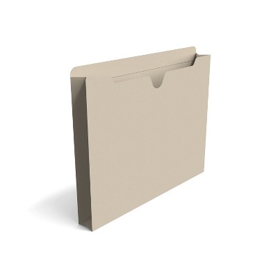 MyOfficeInnovations File Jackets with Reinforced Tab 2" Expansion Letter Size Manila 50/BX 440373