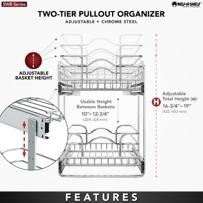 Rev-A-Shelf Pullout 2-Tier Basket Organizer - Thumbnail 3