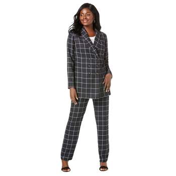 Jessica London Women's Plus Size Double-breasted Pantsuit - 16 W, Red :  Target