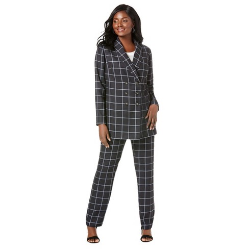 Jessica London Women's Plus Size Double-breasted Pantsuit - 12 W