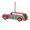 Christmas Car and Camper Ornament Set 12 MDF and Plastic Ornaments 1.25 and 2.25 Inch Height By Melrose - 2 of 4